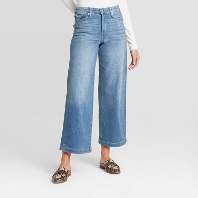 wide leg short jeans