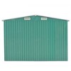 vidaXL Durable Green Garden Shed, Weather-Resistant Outdoor Storage House, Double Sliding Door, Galvanized Steel Tool Shed with Ventilation. - 3 of 4