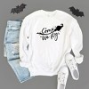 Simply Sage Market Women's Graphic Sweatshirt Come We Fly Broom - 3 of 4
