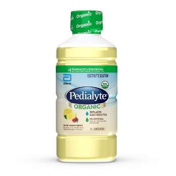 Pedialyte Organic Oral Electrolyte Solution - Crisp Lemon Berry - 33.8 fl oz