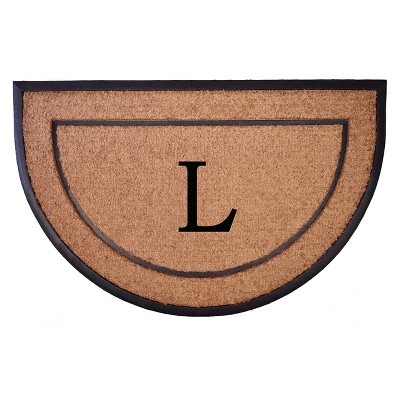 Calloway Mills 106573048L The General Monogram Doormat 30 In. x 48 In. Letter L
