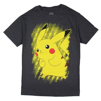 Pokemon Men's Pikachu Electric Static Power Design Graphic T-Shirt