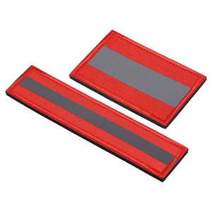 Unique Bargains Cotton Reflective Hook and Loop Fastener Patches 1" x 6" 2" x 3" 2 Pcs - 1 of 4