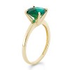 Designs By Gioelli 10K Yellow Gold Cushion Gemstone Solitaire Ring - 2 of 3