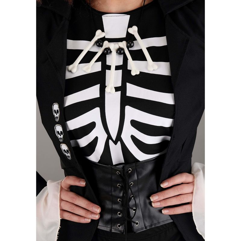 HalloweenCostumes.com Voodoo Skeleton Costume for Women, 4 of 7