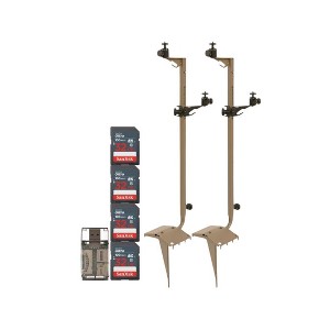 Stealth Cam Mounting Post for Camera& Solar Pak with 32GB Memory Cards and Card Reader (2 Pack) - 1 of 4