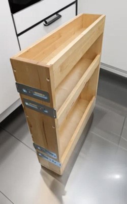 Rev-A-Shelf 448-BBSCWC-5C Pullout Soft Close Cabinet Storage Organizer, Wood