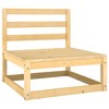 vidaXL 2 Piece Patio Lounge Set with Cushions Solid Pinewood - 2 of 4