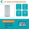 Hurricane Advanced Replacement Cartridge for Unicel C-6430RA, Pleatco PWK30-M, and Filbur FC-3915-M for Superior Water Filtration, White (5 Pack) - 3 of 4