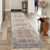Vintage Washable Area Rug Non Slip Non Shedding Traditional Floor Cover  Stain Resistant Accent Indoor Foldable Mat - 2 of 4