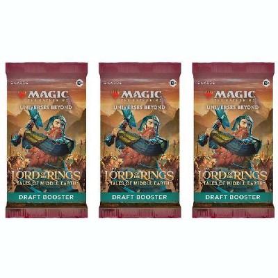 Magic the Gathering 3 Packs MTG Draft Booster Pack Lot MTG Lord of the Rings Tales of the Middle-Earth