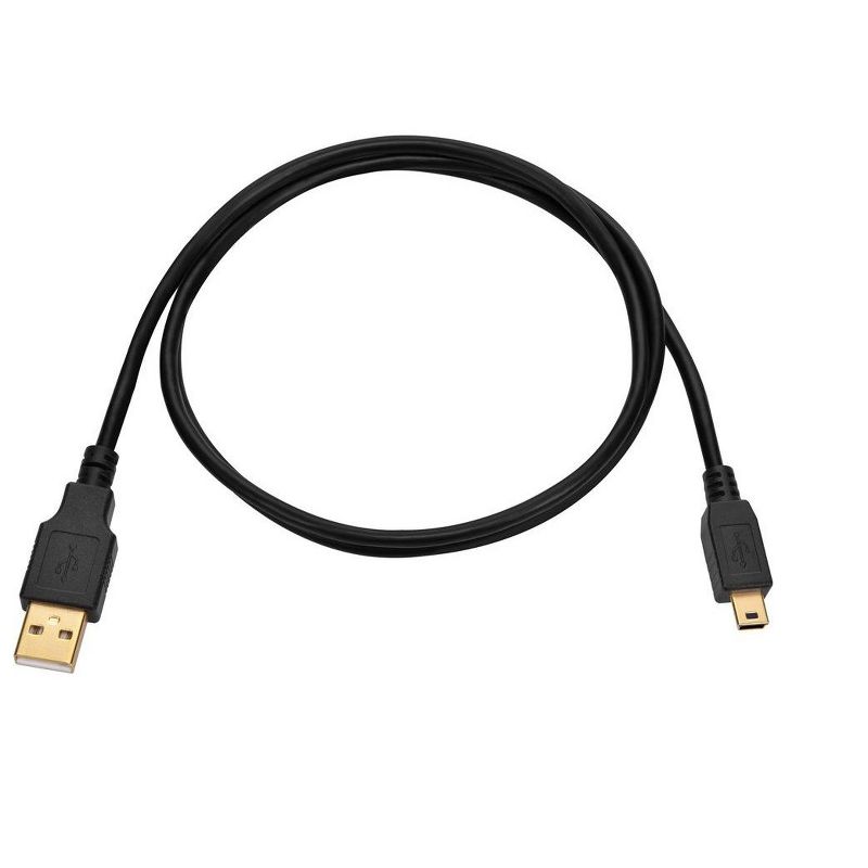 Monoprice USB/Lightning Cable - 3 Feet - Black | USB-A to Mini-B, 5-Pin, 28AWG conductors, 5 of 7