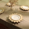 13" Handcrafted Wood Charger Plate Wooden Dinning Placemat Artisan Wood Tableware - 4 of 4