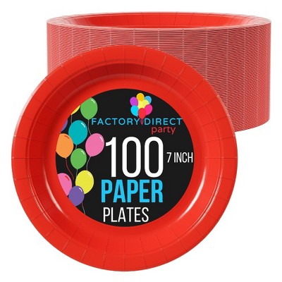 Exquisite 100 Count Disposable Plates Paper Plates