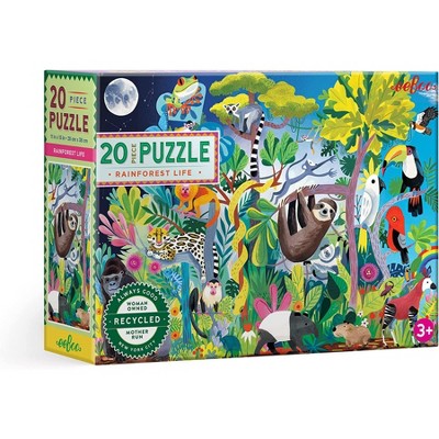 eeBoo: Rainforest Life 20 Piece Puzzle