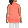 Lands' End Women's Supima Cotton Tunic Tank Top - 2 of 3