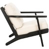 Nico Mid Century Accent Chair - ACH4501 - Bone/Black - Safavieh - 4 of 4