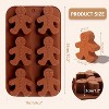 JDICTION Meltset Silicone Baking Mold Gingerbread Man Chocolate & Candy Mold for DIY Soap, Fondant, Cake Decorating - 2 of 4