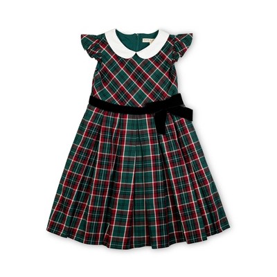 Hope & Henry Girls' Flutter Sleeve Peter Pan Collar Party Dress, Infant