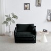 Dexmalle Black Comfy Deep Single Seat Sofa with 1 Toss Pillow - 2 of 4