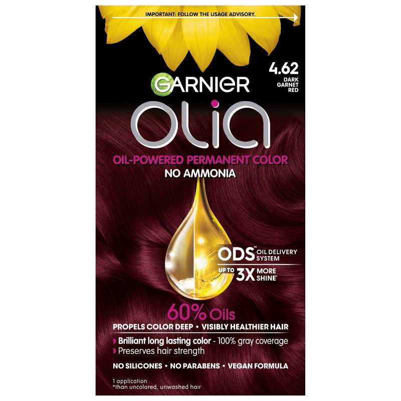 Garnier Olia Oil Powered Ammonia Free Permanent Hair Color, 1 of 7