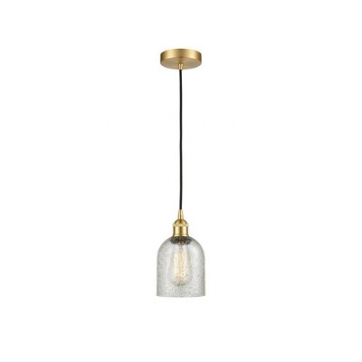 Caledonia - 1 Light Cord Hung Mini Pendant In Industrial Style-9.75 Inches Tall and 5 Inches Wide