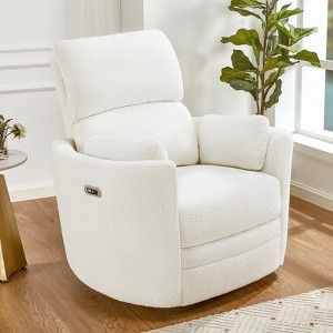 Power Recliner Chair for Living Room,Charging Port,Swivel Rocking Massage - 1 of 4
