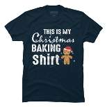 Men's Design By Humans Gingerbread Christmas Baking Shirt By shirtpublic T-Shirt