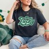 Simply Sage Market Women's Lucky Retro Rough Short Sleeve Graphic Tee - 2 of 4