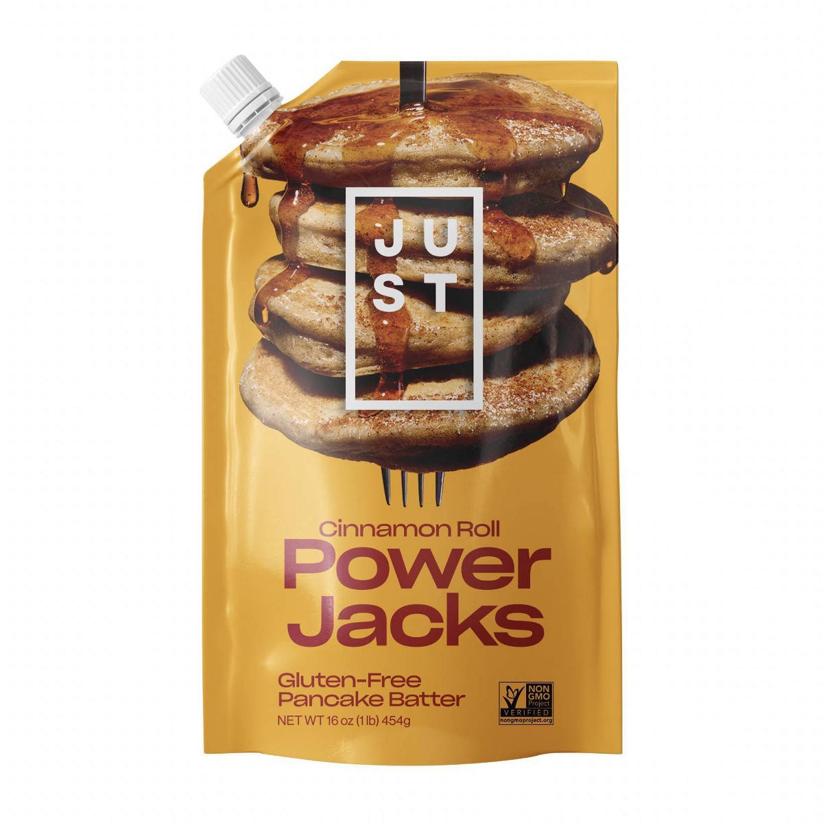 Just Eat Just Power Jacks Cinnamon Roll Pancakes - 16oz — product image