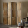 Natural Rattan Room Divider Screen Light Brown - Novogratz - 2 of 4