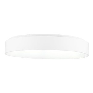 CWI Lighting Arenal LED Drum Shade Flush Mount With White Finish - 1 of 4