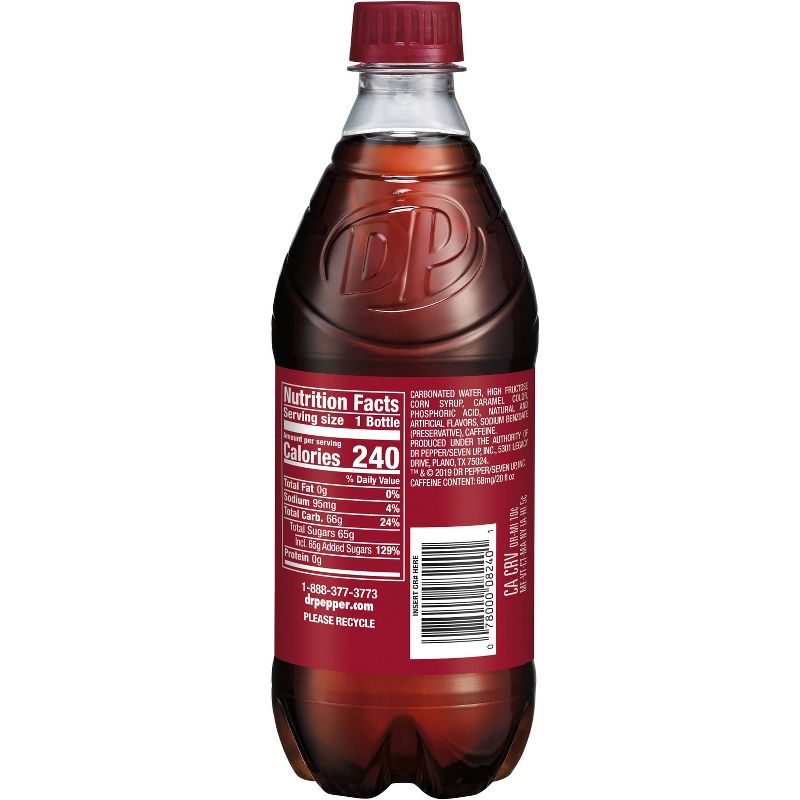 Dr Pepper Soda - 20 fl oz Bottle, 2 of 8