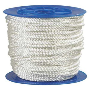 Partners Brand  Twisted Nylon Rope,1/4" 1480 lb. TWR124 - 1 of 1