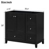 TiramisuBest 20" Modern Bathroom Vanity Cabinet with Ceramic Sink – Small Space Design, 1 Soft-Close Door, Double Door Shelves, Ample Storage, White - 4 of 4