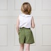 Hope & Henry Girls' Pull-On Cinched Waist Linen Short, Toddler - 4 of 4