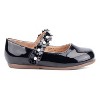 Olivia Miller Girl's Toddler Flower Power Ballet Flat - BLACK, 5 - 2 of 4