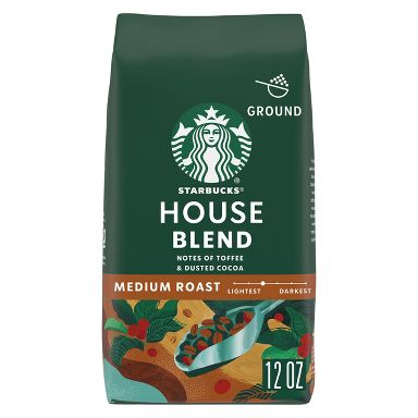 Starbucks House Blend Medium Roast Ground Coffee - 12oz