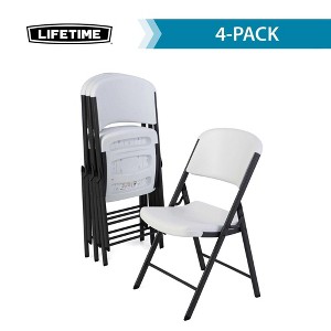 Lifetime Commercial Grade Folding Chair, 4-Pack, White (42804) - 1 of 4