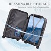 YONWAY Hardside Luggage Sets, 3 pcs Spinner Suitcase, ABS Lightweight Suitcase, 360° Spinner Wheel Luggage, with Cup Holder & USB Port - 2 of 4
