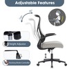 ALEXOUN Mesh Rolling Swivel Task and Office Chairs with Wheels,Flip-up Arms & Adjustable Height Gaming Chairs,Lumbar Support,for Home,Office - 4 of 4