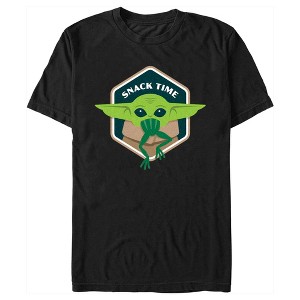 Men's Star Wars: The Mandalorian Grogu Snack Time Frog T-Shirt - 1 of 4