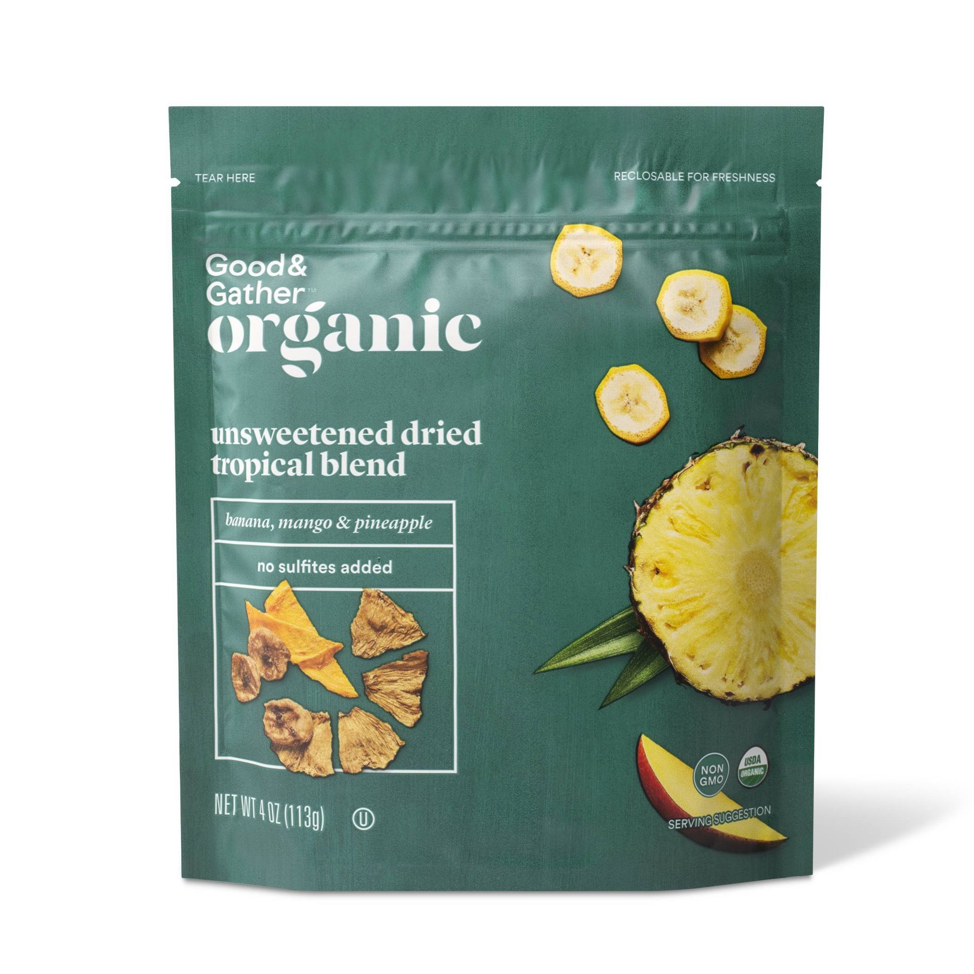 Organic Dried Unsweetened Tropical Blend - 4oz - Good & Gather™