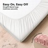 2pk Aereo Fitted Crib Sheets for Boys, Girls, 52x28 Standard Baby Crib Mattress Sheets, Bamboo Viscose Cotton - 4 of 4