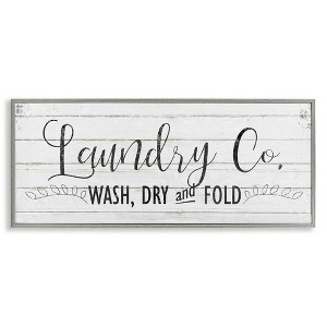 Stupell Industries Laundry Wash Dry & Fold, 24" x 10" - 1 of 4