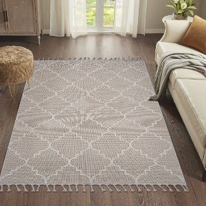 Kumasinova Washable Rugs for Living Room, Stain-Resistant Indoor/Outdoor Area Rug– Non-Shedding, Latex-Free Cotton Backing, Kid & Pet-Friendly - 1 of 4