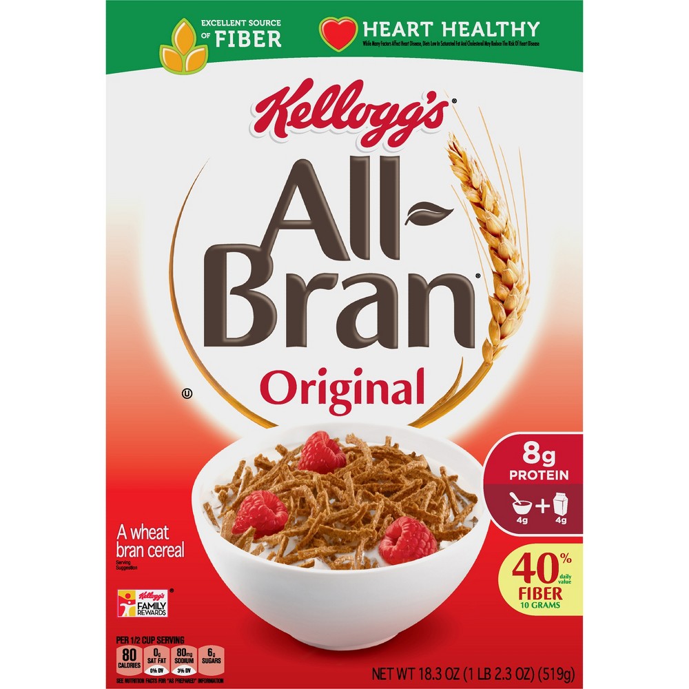 UPC 038000014116 product image for Kellogg's All-Bran Original Natural Wheat Bran Cereal 18.3 oz | upcitemdb.com