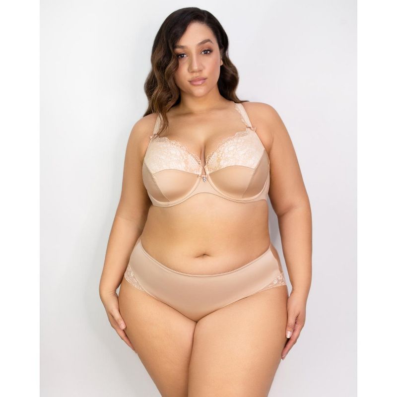Curvy Couture Tulip Lace Push Up Bra, 5 of 12