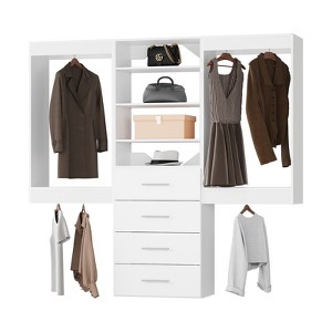 APRILSOUL Modular Closet System Unit-Customizable Wall Mounted Walk-In Closets for Bedroom or Walk-in Closet - 1 of 1