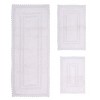 Opulent Collection Cotton Reversible Tufted Set of 3 Bath Rug Set - Home Weavers - 2 of 4
